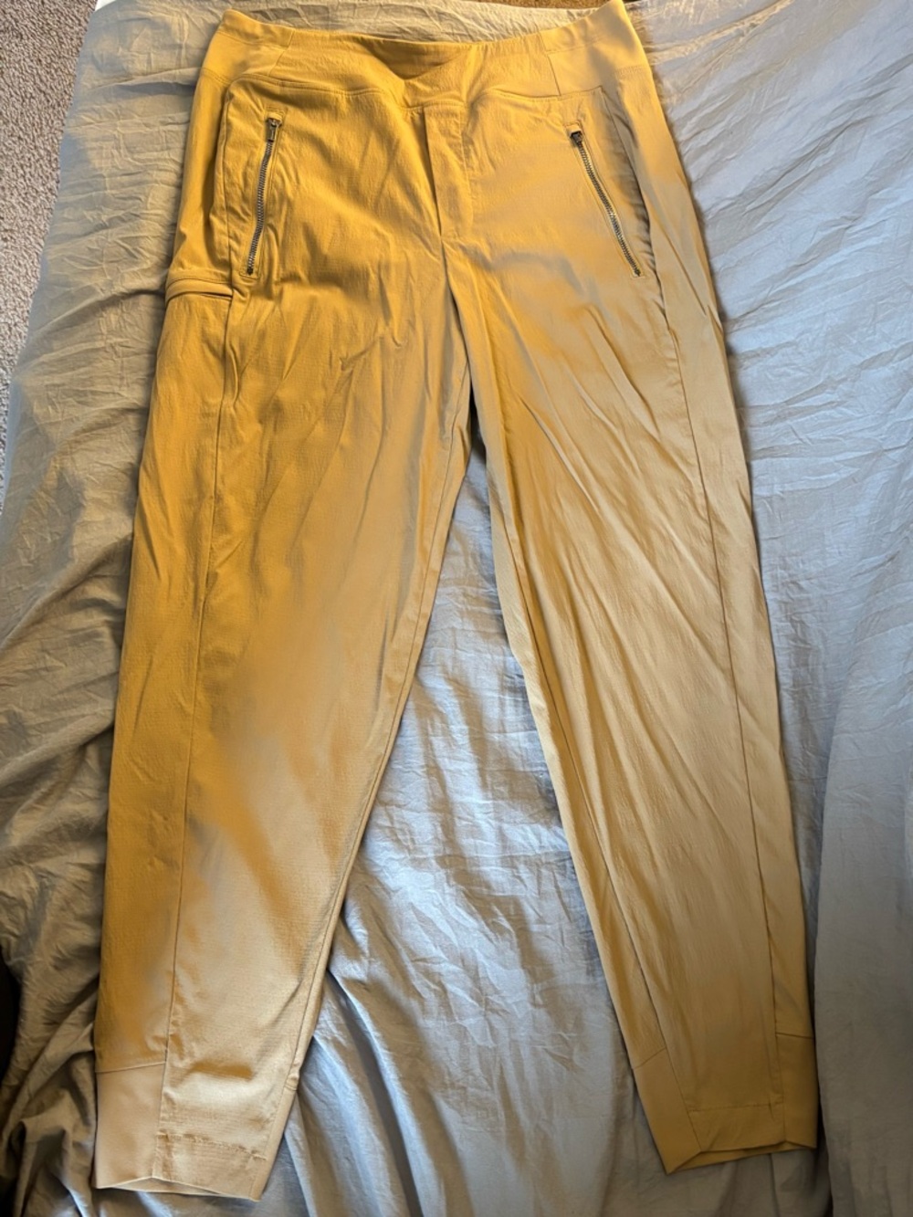 Athleta Tan Pull On Tapered Track Joggers